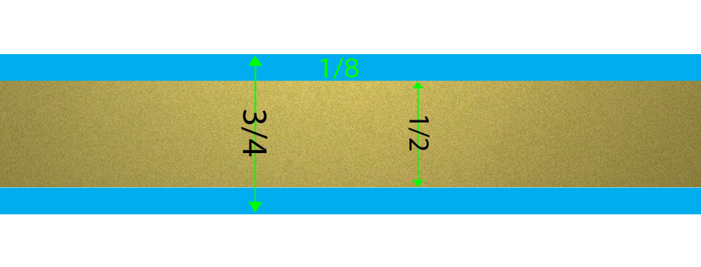 Pin Stripe 22kt Gold Burnished 50' PinStriping Roll Decal Tape
