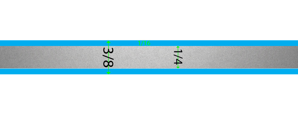 Pin Stripe Silver Burnished 50' PinStriping Roll Decal Tape