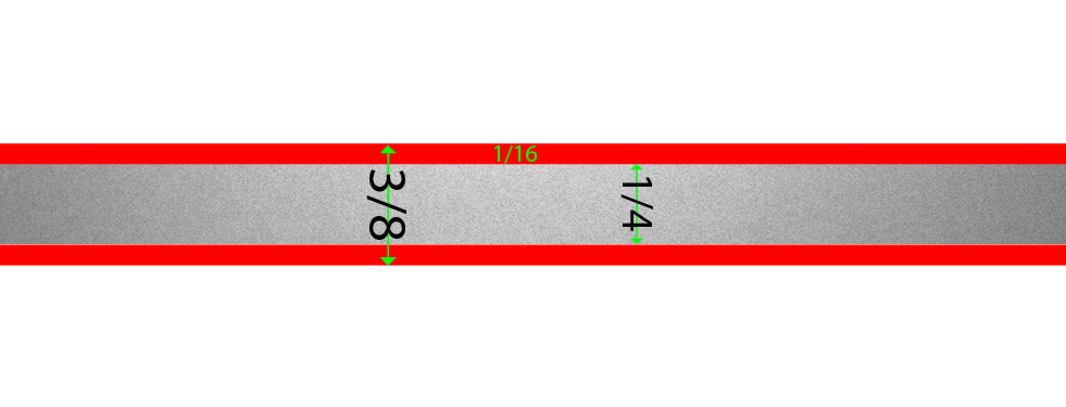 Pin Stripe Silver Burnished 50' PinStriping Roll Decal Tape